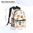 thumbnail image 2 of Balery Shiba Head Face Mochila para Mujeres y Hombres, Mochila Ligera Casual para Viajes, Mochila Clásica Básica para la Universidad, 2 of 6