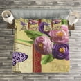 thumbnail image 3 of Ambesonne Colorful Quilted Bedspread Set 3 Pcs, French Landmarks Tower, King Size, Multicolor, 3 of 3