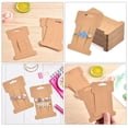 thumbnail image 7 of MINKUROW 100 Pieces Hair Clip Display Cards Hair Bow Display Holder Rectangle Hair Barrettes Jewelry Hair,Kraft Paper Cards,4-1/4 x 2-3/4 Inches Brown, 7 of 7