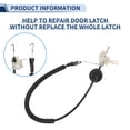 thumbnail image 4 of Cable de pestillo de puerta Unique Bargains No.1K5839085C para Volkswagen Jetta 05 Trasero Izquierdo, 4 of 6