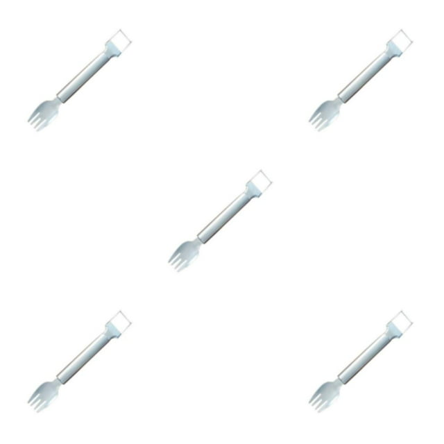 relayinert Trancheuse de Fourche Multifonctionnelle Matériaux Haut de Gamme Léger Léger en Acier Inoxydable Portable Pastèque 5Set