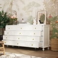thumbnail image 6 of MONSLIPA 12 Drawer Dresser, Wooden Chest of Drawer for Living Room Bedroom , White, 6 of 9