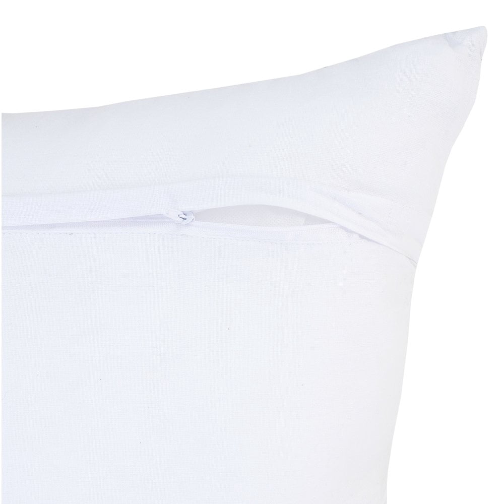 LR Home Altair Cotton Pillow Set of 4 in Blue/Gray, 18" x 18"