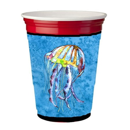 

Jellyfish Red Solo Cup bottle sleeve Hugger - 16 To 22 oz.