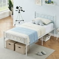 thumbnail image 2 of Faitaliicy Metal Twin Bed Frame With Headboard And Footboard Twin Size Platform Bed Frame With Iron-Art Sweet Heart Storage Space Under Bed Frames No Box Spring Needed Easy Assembly, 2 of 7