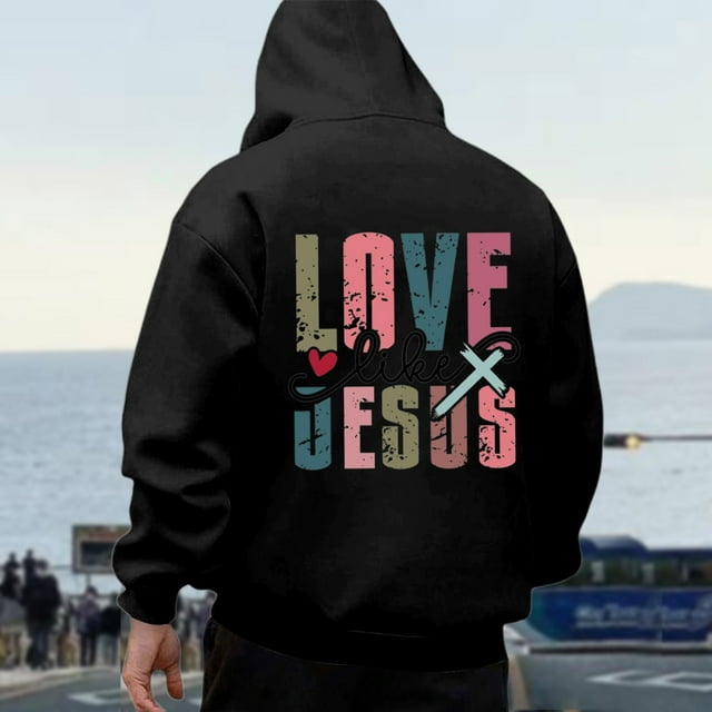 WILLBEST Sudaderas para Hombre Sudaderas con Capucha y Sudaderas para Hombre Sudadera con Capucha Informal Holgada con Estampado De Letras para Uso Diario Otoño Invierno Ropa De Calle Cómoda Mediana