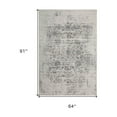 thumbnail image 3 of 5' X 8' Beige Oriental Distressed Stain Resistant Area Rug, 3 of 5