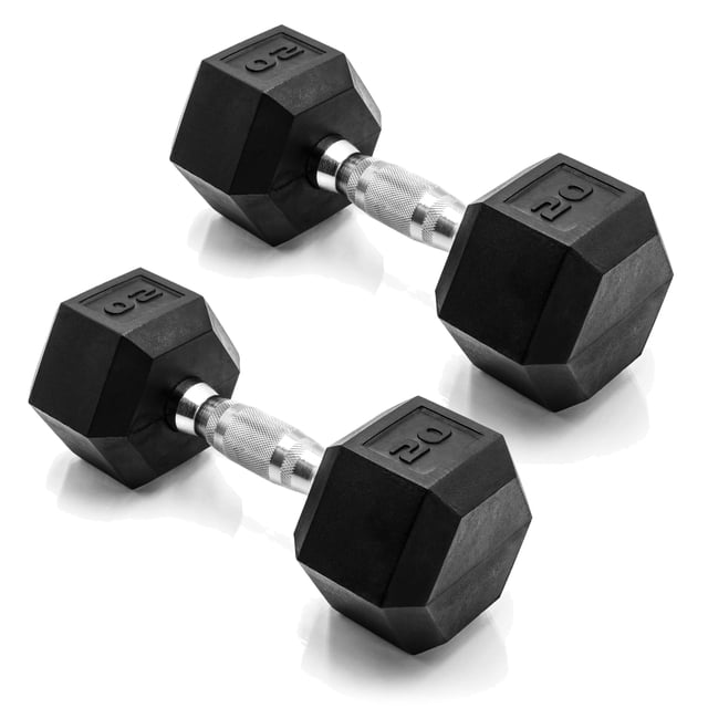Par de Mancuernas Hexagonales Recubiertas CAP Barbell de 20 lb