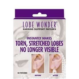 Lobe Wonder Ear Repair Earring Support Patches (2 (Best Earring Metal For Sensitive Ears)
