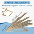 thumbnail image 2 of Unique Bargains Dog Ramp for Bed Foldable Non-Slip Dog Ramp Adjustable Height  Large Pet Stair Ramp for Car, 2 of 7