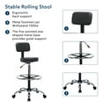 thumbnail image 3 of Naomi Home Venus Height Adjustable Drafting Stool with Backrest and Footrest, Rolling Stool, Black, 3 of 21
