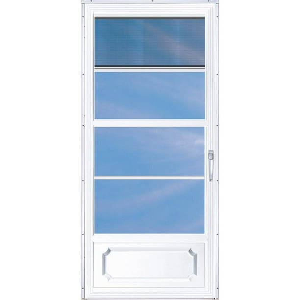 AluminArt Classic Full View Aluminum Storm Door 32X80 Wht Fv Walmart