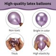 thumbnail image 3 of Globos Ztikug de látex metalizado lila claro de 20 piezas, 18", 3 of 6