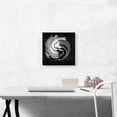 thumbnail image 2 of ARTCANVAS Ying Yang Koi Carp Fish Black White Canvas Art Print - Size: 12" x 12" (0.75" Deep), 2 of 9