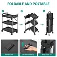 thumbnail image 4 of Carrito utilitario plegable YITAHOME, 240 kg, 3 niveles con ruedas, 4 of 8