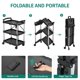 thumbnail image 4 of Carrito utilitario plegable YITAHOME, 240 kg, 3 niveles con ruedas, 4 of 8