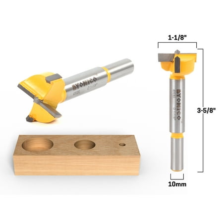 

Yonico 1-1/8 Diameter Carbide Forstner Drill Bit - 10mm Shank - 43032C