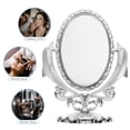 thumbnail image 3 of Table Desk Standing Mirror Plastic Glass Silver 1Set 11.4x8.7in, 3 of 8