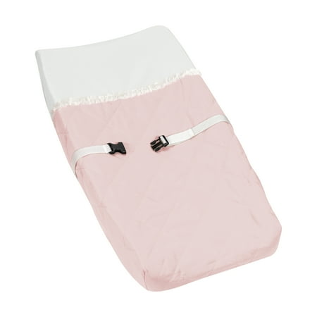 UPC: 0846480097600 | Pink and Off White Boho Chic Pastel Changing Pad Cover Girl by Sweet Jojo Designs