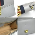 thumbnail image 4 of Pre-Owned Gucci Sylvie Small Shoulder Bag in Grey Leather, Women's, 421882 (h31494a), 4 of 5