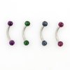 16G Surgical Steel Animal Print Eyebrow Ring