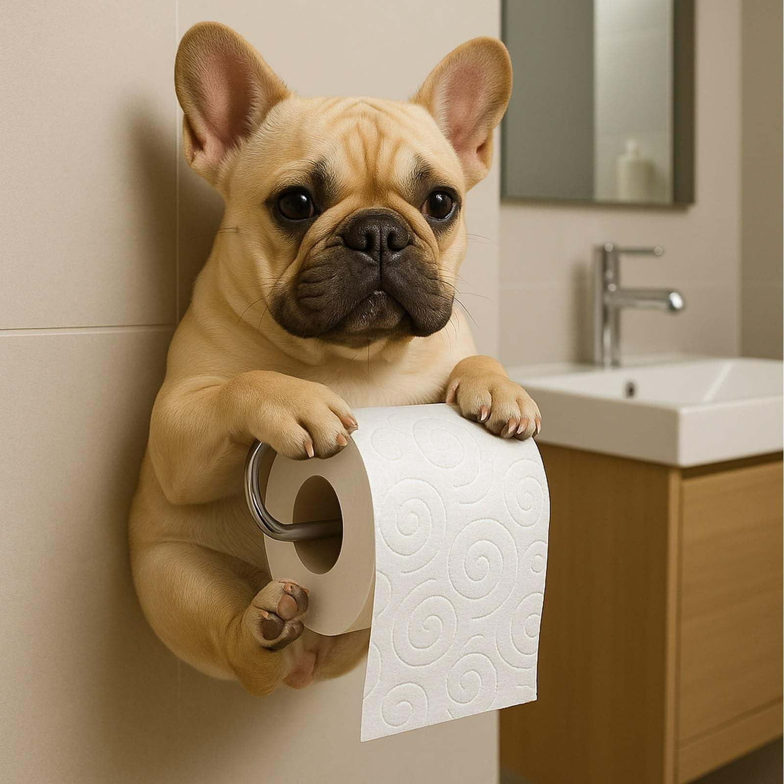 Dog Toilet Paper Holder, Pet Paper Dispenser, Convenient Dog Waste Paper Storage, Indoor Pet Accessories for Hygienic