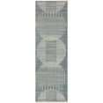 thumbnail image 3 of Nourison Astra Machine Washable 2' x 6' Blue Mid-Century Modern Indoor Rug, 3 of 8
