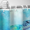 thumbnail image 6 of Beach Sea Turtle Shower Curtain, Blue Coastal Ocean Beachy Tropical Fish Fabric Shower Curtains Set for Kids Bathroom Decorative with Hooks 72 X 72 inch Nautical Aqua Bath Decor, 6 of 6