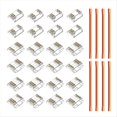thumbnail image 2 of 24 Kits de Conectores de Cubierta Transparente de 3 Pines y 12 mm para Tira de LED COB , Conectores Transparentes Sin Espacios con Cable, 2 of 5