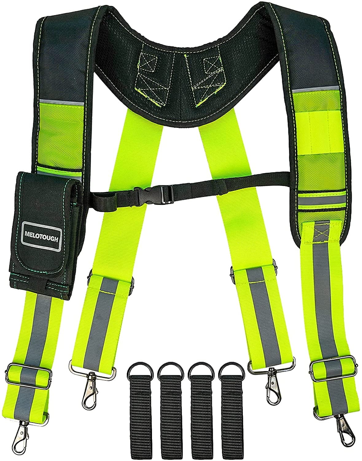 Electrician Carpenter Work Organizer Tool Belt Suspenders Phone Pouch #1 