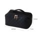 thumbnail image 3 of Difusor De Aceite Esencial Bolsa de cosméticos de PU Caja de maquillaje a cuadros de gran capacidad para regalos de vacaciones (negro) Likrtyny Cuidado Belleza, 3 of 9