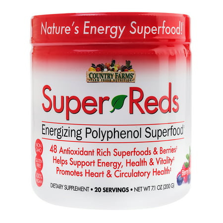 Country Farms Super Reds Drink Mix, Berry, 7.1 oz., 20 (Best Pct For Super Dmz 2.0)
