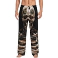 thumbnail image 1 of Balery Cyber Skeleton With Tattoos Pantalones de pijama para hombre, pijama ultraligero, pantalón de descanso-Small, 1 of 6