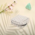 thumbnail image 3 of Unique Bargains 1 Pc Versatile Square Dots Travel Makeup Bag for Travel Khaki Gray Polyester, 3 of 6