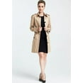 thumbnail image 6 of Camii Mia Women's Trench Coat Windbreaker Coat Outwear, 6 of 7