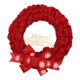 thumbnail image 1 of Guirnalda navideña con letrero, adornos decorativos, guirnaldas colgantes para puertas, guirnaldas para Navidad Rojo 37cm, 1 of 9