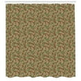 thumbnail image 3 of Ambesonne Camouflage Shower Curtain, Classic Tricolor Camo, 69"Wx84"L, Reseda Green Dark Tan, 3 of 3