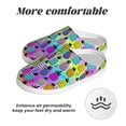 thumbnail image 6 of Kdxio Graffiti Pineapples Women's Men's Slippers Plush Slip-On House Slipper for Winter Indoor Soft Cushion Non-slip Fluffy Slides Slippers-35/36, 6 of 7