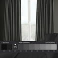 thumbnail image 2 of HPD Half Price Drapes Destiny Grey Heritage Plush Velvet Room Darkening Curtains for Bedroom & Living Room Curtains (1 Panel), Window Curtains 108 inches long, Rod Pocket Curtains & Drapes,50W X 108L, 2 of 12