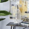 thumbnail image 2 of DecMode 9"W, 16"H Metal Modern Candle Lantern, White, 1 - Piece, 2 of 9