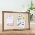 thumbnail image 6 of Sfugno Wood Bulletin Boards, 2-Pack Linen Wall Bulletin Board, Decorative Hanging Pin Board, 16"x11"Frame Cork Board Light Bulletin Boards for Home Kitchen Office,Brown, 6 of 9