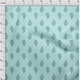 thumbnail image 3 of oneOone Polyester Lycra Fabric Leaves & Floral Block Print Fabric BTY 56 Inch Wide, 3 of 4