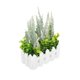 thumbnail image 3 of Decoración de escritorio con flores artificiales, maceta con cerca de estacas. blanco, 3 of 9