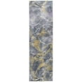 thumbnail image 3 of 5â€™ x 8â€™ Gray Gold Abstract Rings Area Rug, 3 of 8
