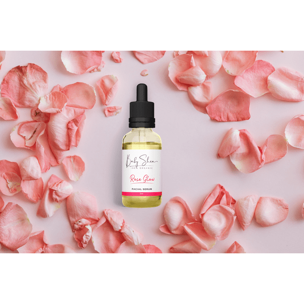 Babyshea 100 Organic Rose Glow Facial Serum Anti Aging Face Oil With Avacado Oil Rosehip Seed Oil For All Skin Types 1oz Walmart Com Walmart Com