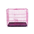 thumbnail image 1 of OULII Pet Crate Dog Cage Iron Pink with Scratch Resistance 1Pcs, 1 of 7
