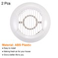thumbnail image 3 of Uxcell 4 Inch Removable Screen Grille Cover Straight Louver Round Air Vent 2 Pack, 3 of 5
