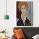 thumbnail image 4 of Amedeo Modigliani Impresión de pintura (94) Póster de lienzo Arte de pared Impresiones de imágenes colgantes Foto Regalo Decoración Pósteres para el hogar Obras de arte 12x18 pulgadas (30x45 cm), 4 of 6