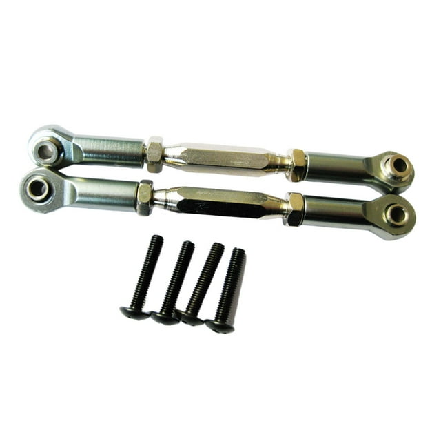 Xingzhi 2pcs Alliage Avant/arrière Bielle de Direction pour AXIAL 1/10 Rock Racer AX90026 Crawler AX31016 Titane