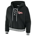 thumbnail image 2 of Women's WEAR by Erin Andrews Black Nikki Bella Fearless Lace-Up Pullover Hoodie, 2 of 3